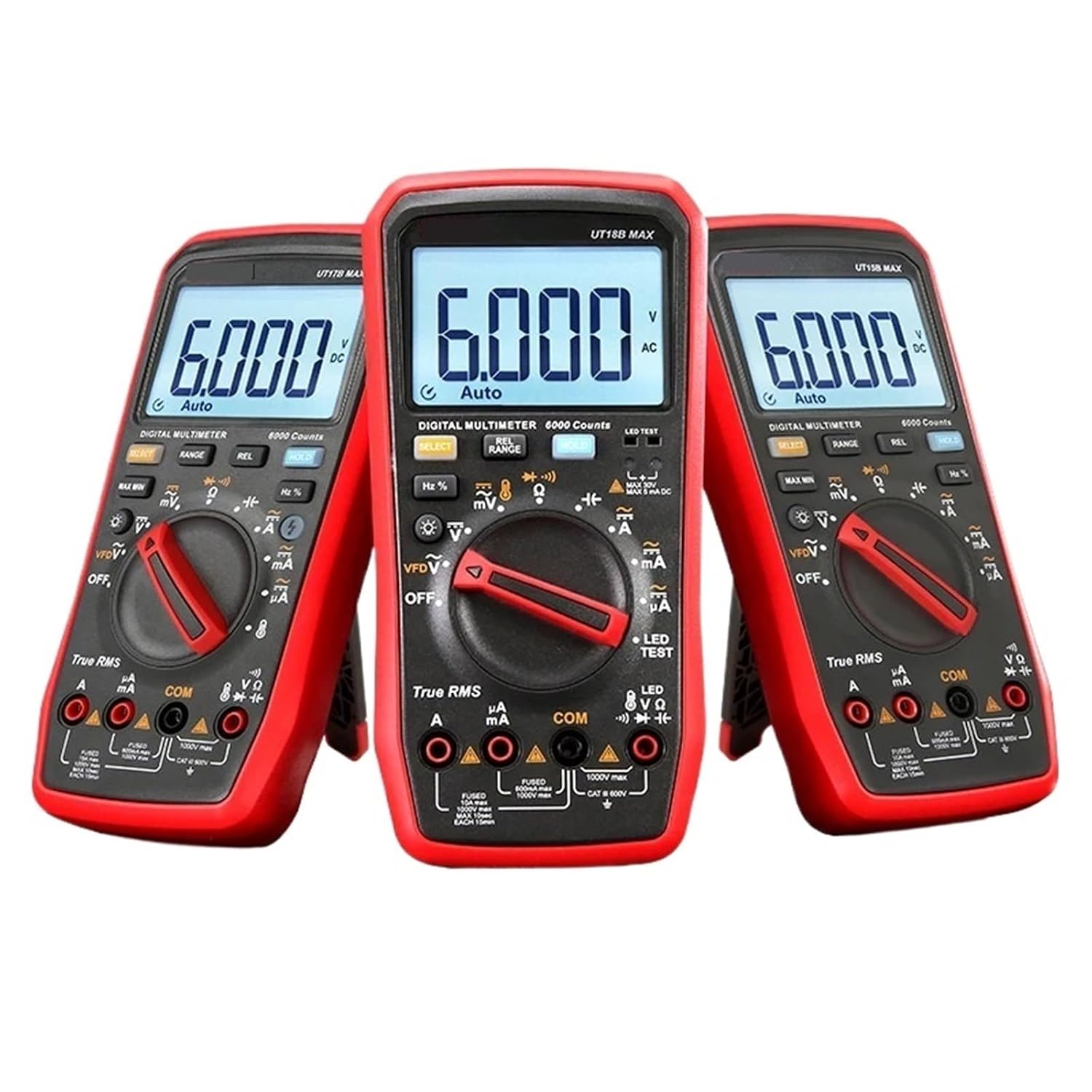 UT15B MAX Professional Digital Multimeter Tester 1000V AC DC Voltage Meter Capacitor Tester True RMS Electric Multi Meter(UT15B MAX)
