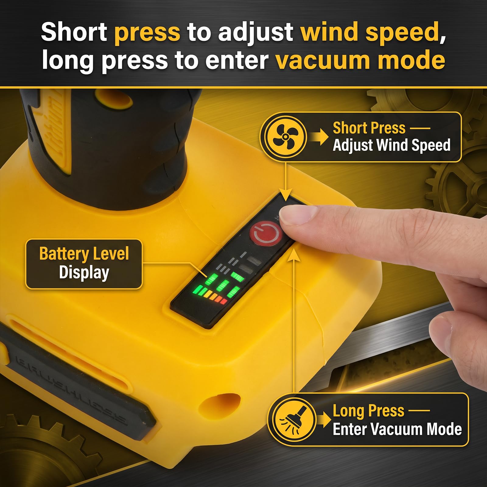 Soffiatore per foglie senza fili per batteria DeWalt 20 V (senza batteria)