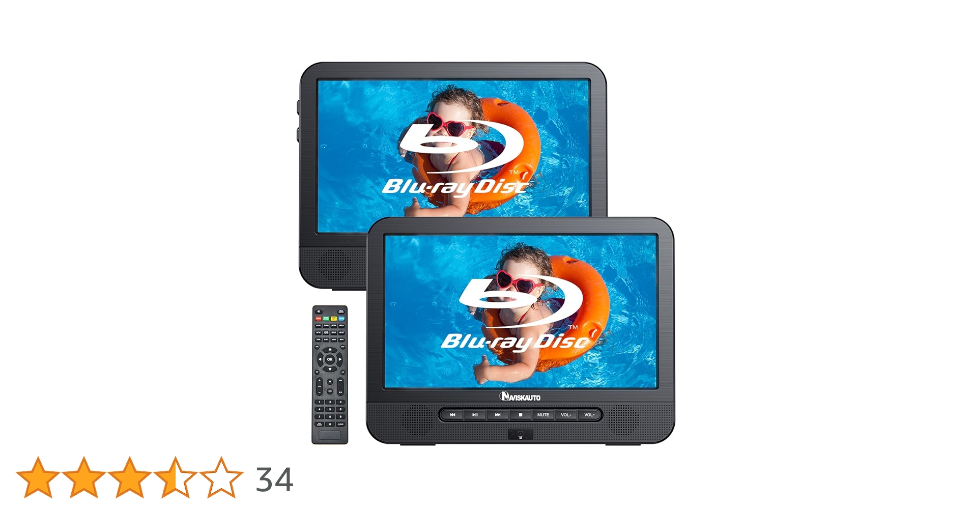 NAVISKAUTO ポータブルブルーレイ/DVDプレーヤー 13.3インチ Amazon | 13.3インチ ポータ | NAVISKAUTO | ポータブル