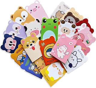 Mini Notebooks for Kids Cute Animal Small Pocket Notepads Bulk for Classroom Prize Box, Birthday Party Favors for 8-12 (20 Pack)