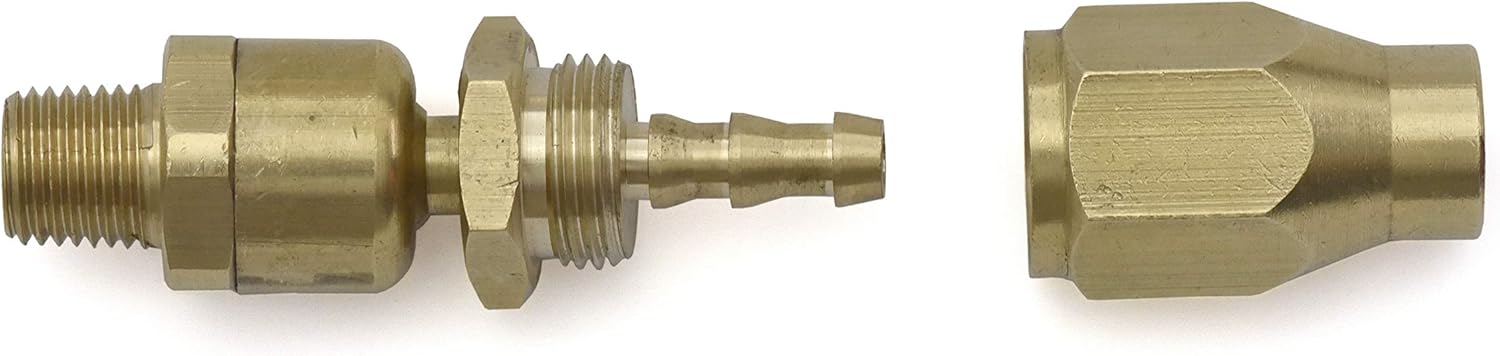 BLUBIRD Fast Fix - 1/4" Air Hose Assembly Repair Fitting - w/ 1/4" MNPT Swivel - FFSW14