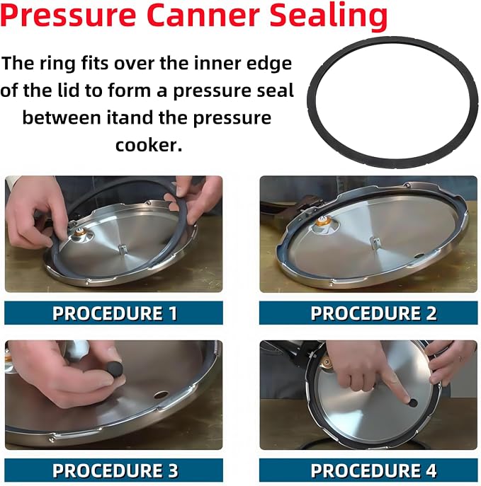 Anillo de sello y tapón para olla a presión Presto 6 Quart 2-Pack miniatura 4