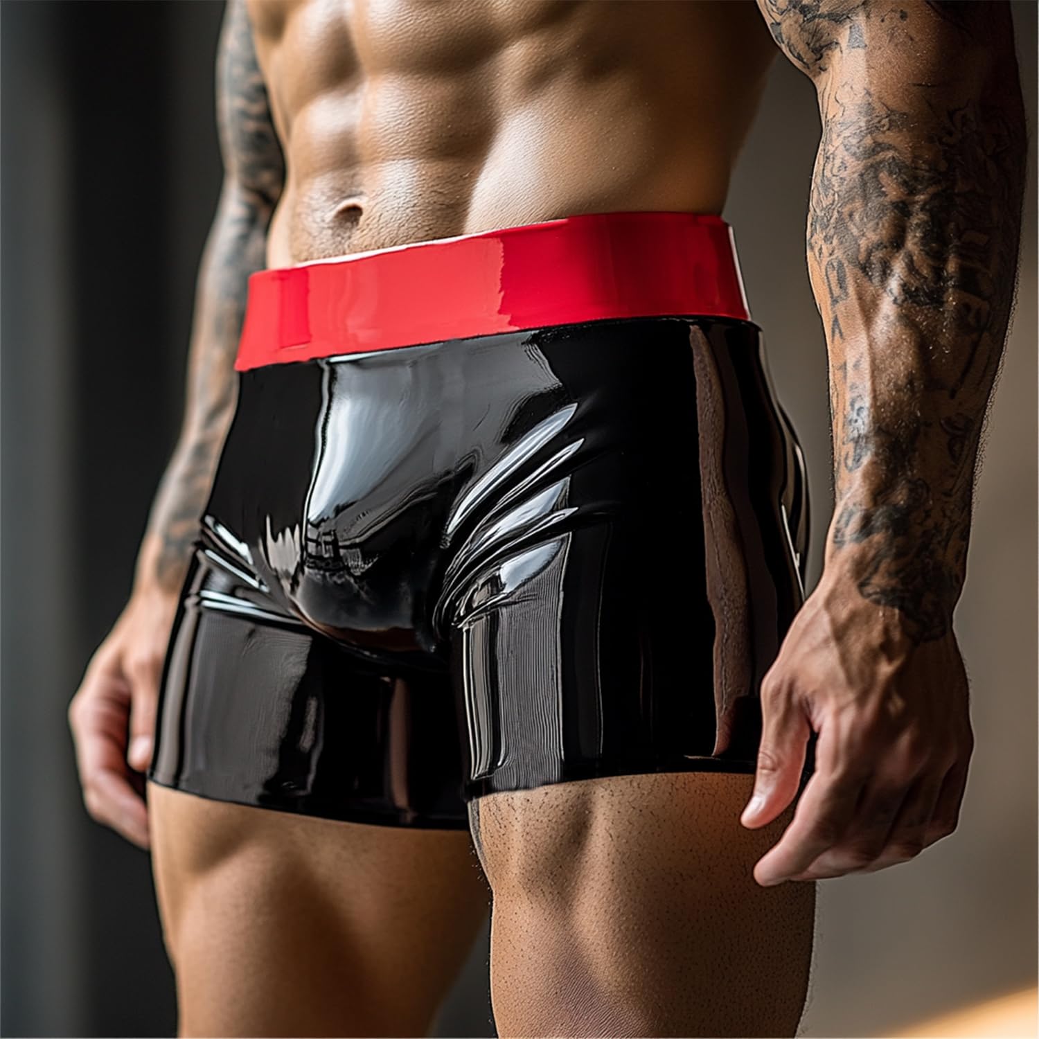 Caleçon en Latex à la Mode pour Hommes, Sous-vêtements en Caoutchouc Naturel, Culottes pour Costume de Cosplay, Vêtements de Club
