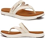 COFACE Womens Fashion Orthotic Flip Flops Ladies Slip On Lightweight Athletic Yoga Mat Cushion Thong Sandals Summer Beach With Comfortable Plantar Fasciitis Arch Support