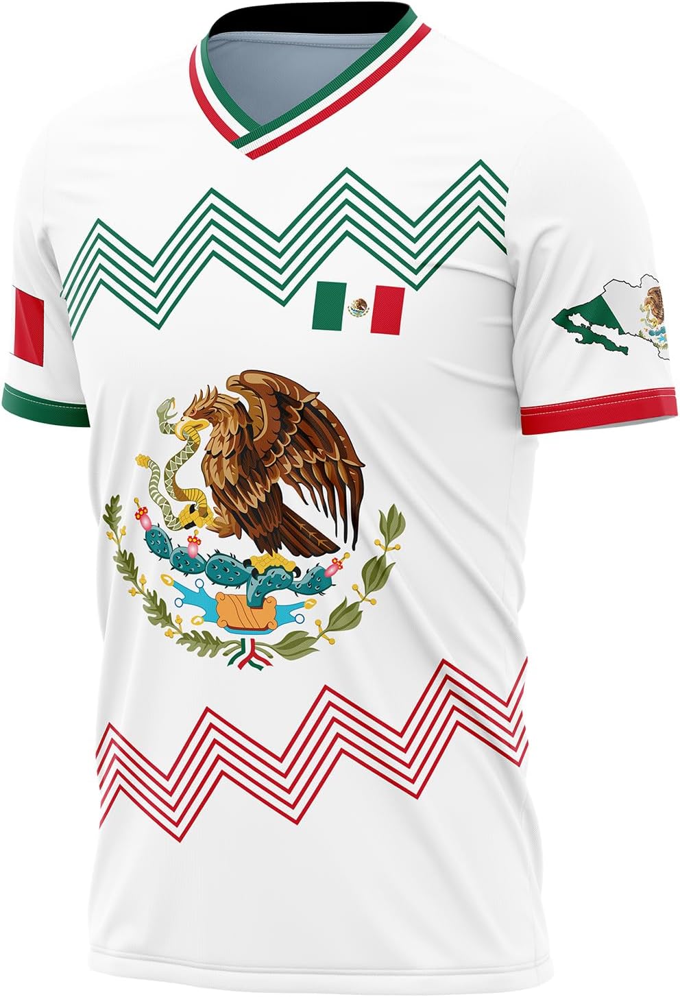 Men's Mexico Jersey, Mexican Flag Jerseys Sports Shirt, Mexico Jersey Athletic Top Shirt Exclusive Desin - Image 4
