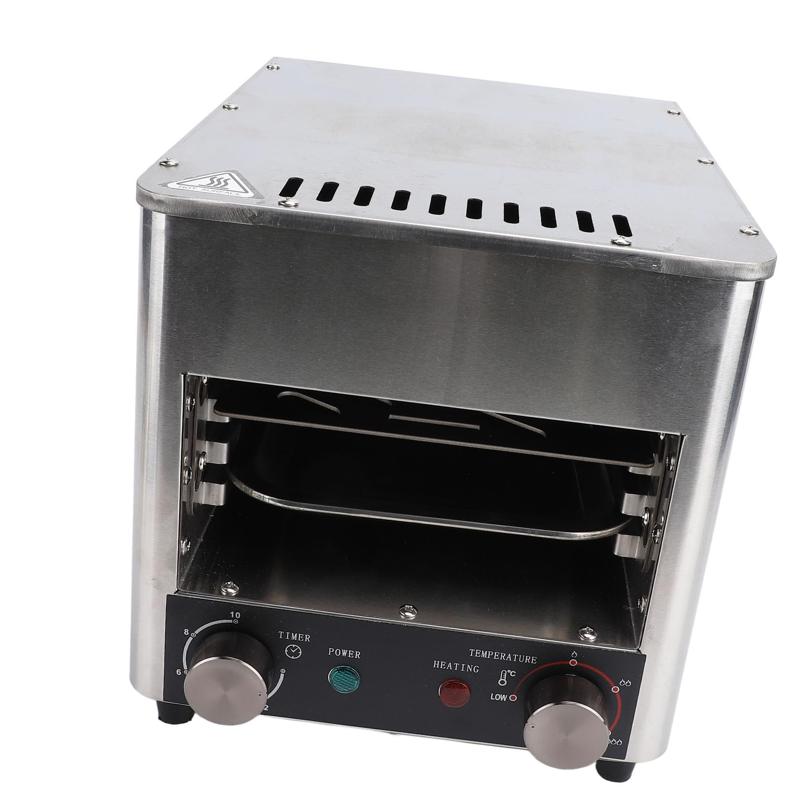 Commercial Steak Grill 1700W - Bezdymny grill elektryczny na steki/pizzę/ciasto | Pełna automatyczna kontrola temperatury | 800 ℃ Piekarnik o wysokim cieple