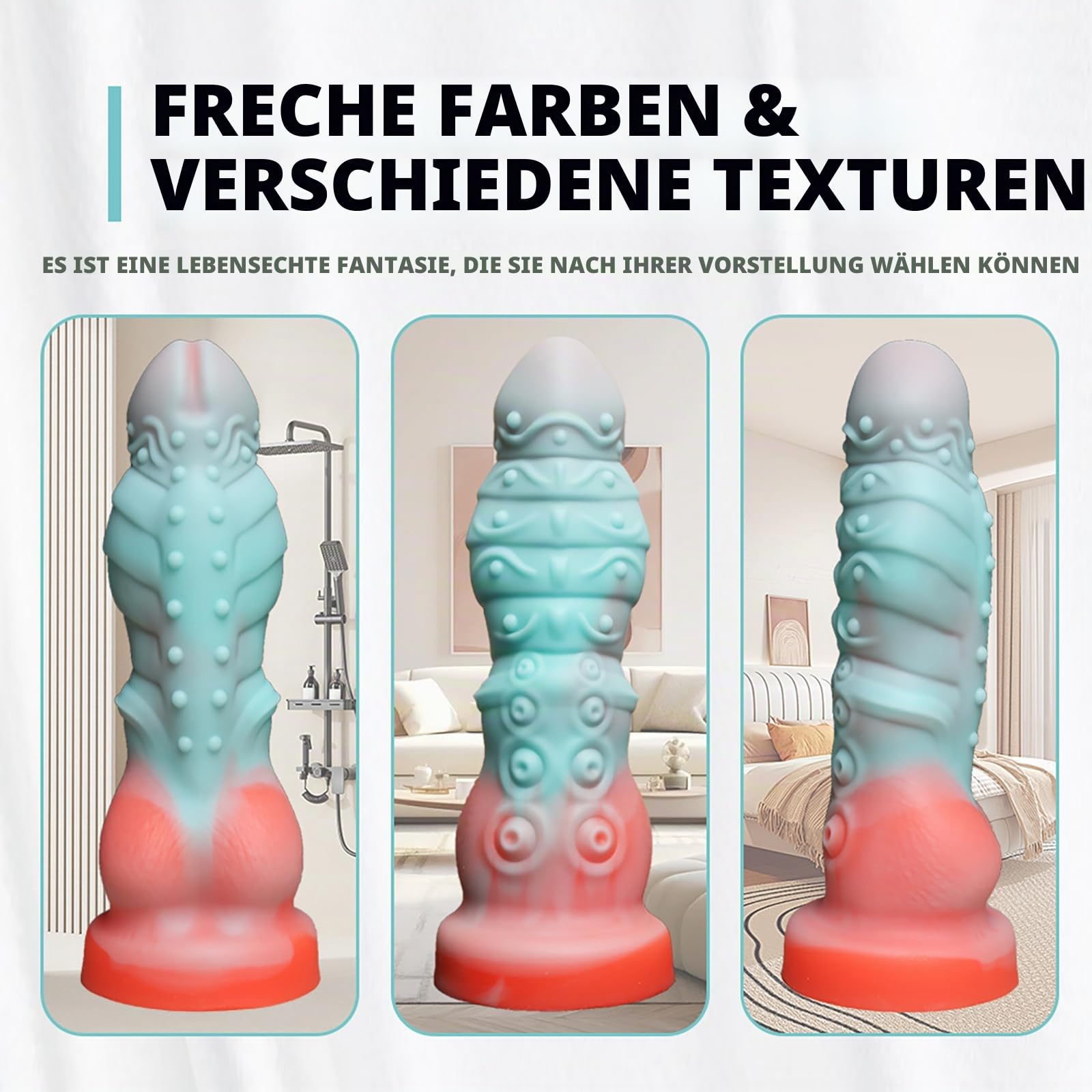 TUONID Anal Vibrator Mit Fernbedienung 23.5CM Monster Dildo Anal Dilatator Alien Dildo G Punkt Prostata Stimulator Vibrations massagegerät Schwuler extremer SM Erotisches Sextoys für Männer Frauen