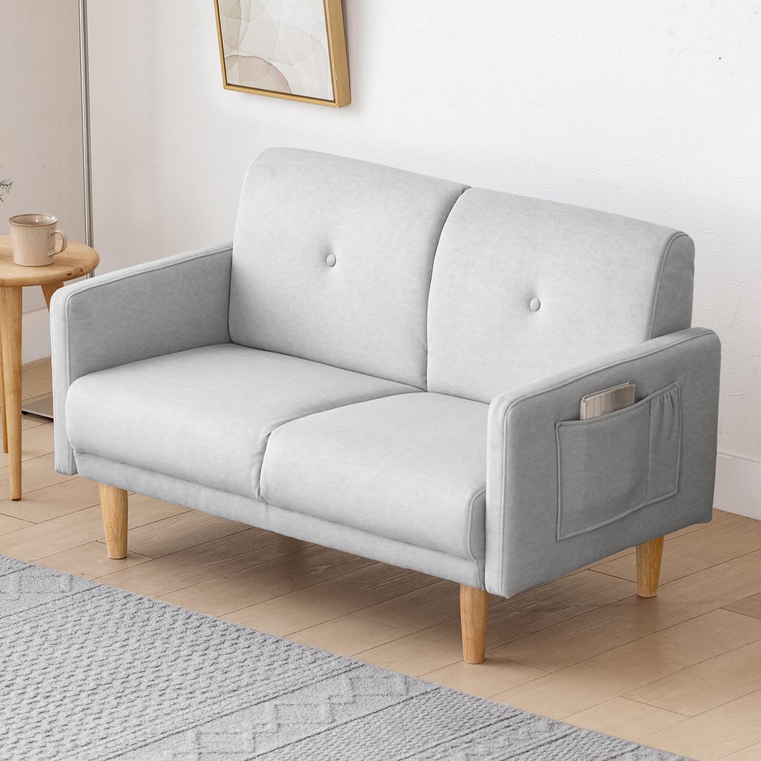 Amazon｜モダンデコ ソファ 2人掛け ストレートソファ コンパクト 収納