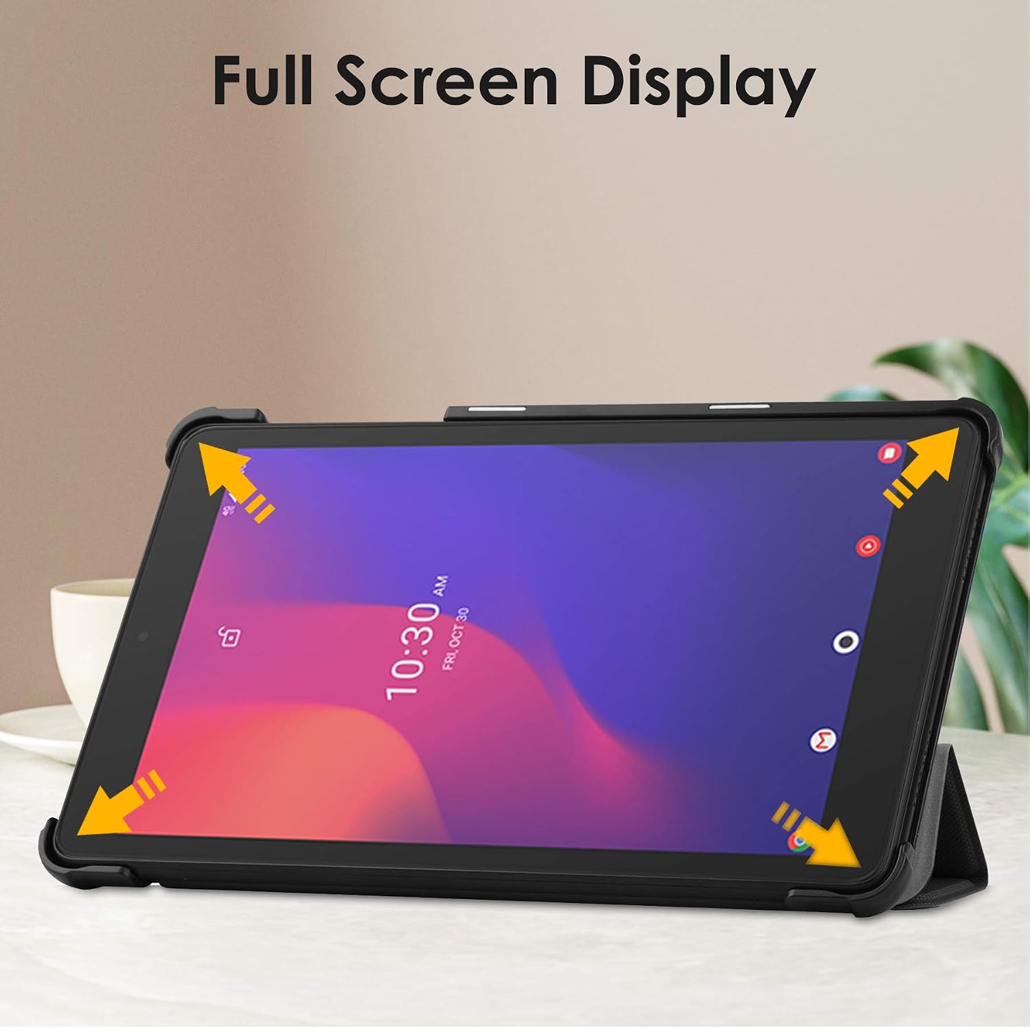 KuRoKo Alcatel Joy Tab 2 / TCL Tab 8 Tablet Slim Case, Slim Light Cover Trifold Stand Hard Shell Case for Alcatel Joy Tab 2 8.0" (9032Z) / Verizon TCL Tab 8 (9038s)-NOT for TCL TAB 8 LE