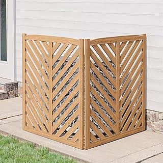 BELLEZE Privacy Fence Panels for Outside, Wooden Air Conditioner Fence P...