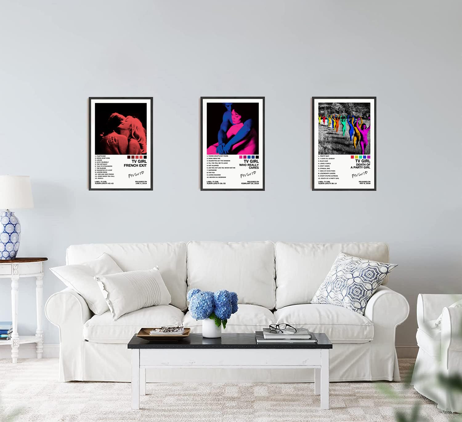 KUCOON Tv Girl Poster Album Cover Posters Poster Decorative Painting Canvas Wall Art Living Room Posters Bedroom Painting 16x24inch(40x60cm)-3pcs