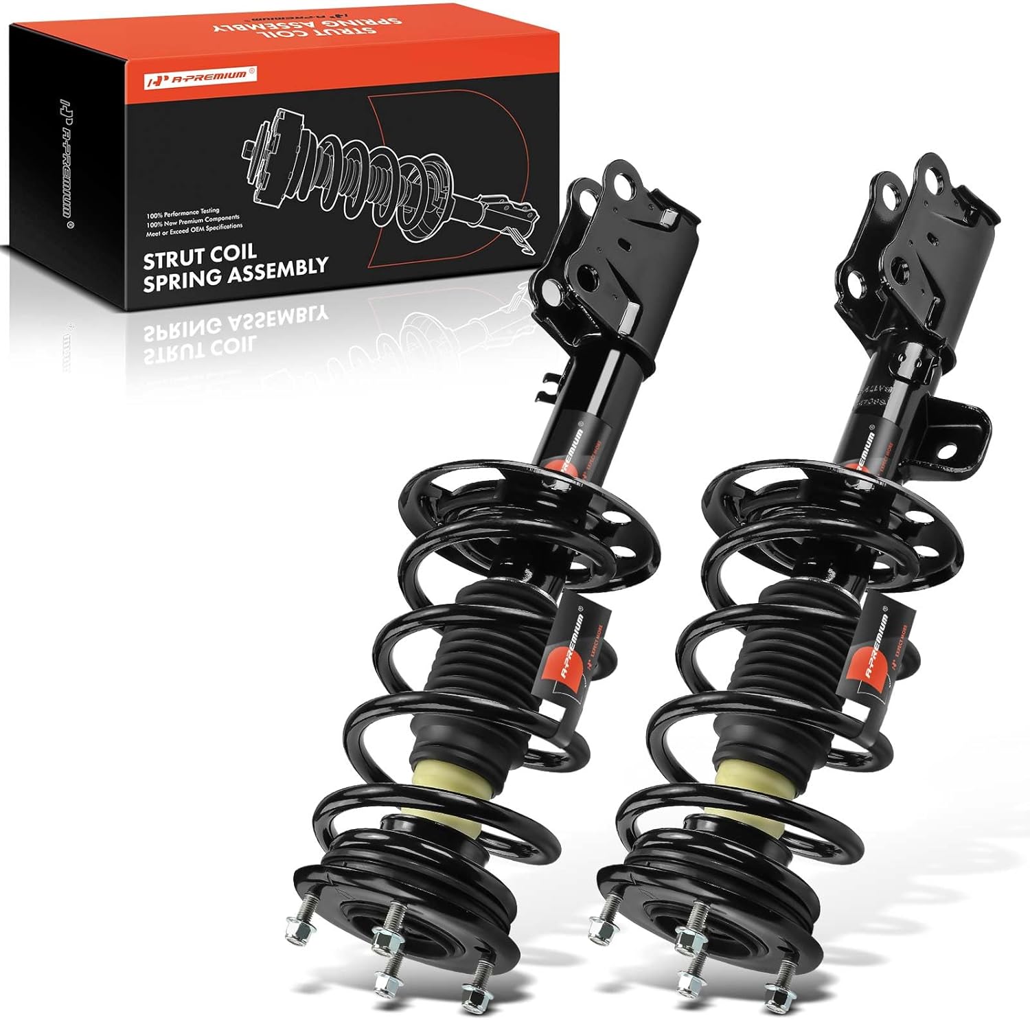 A-Premium Front Struts Compatible with Ford Taurus [3.5L] 2013-2019, Exc. SHO Model - 2x Replacement Suspension Complete Strut Assembly Shock with Coil Spring