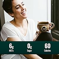 Vista 4 de Aceite MCT cremoso Natural Force sabor caramelo – sin lácteos, certificado keto, MCTs emulsionados para dieta baja en carbohidratos, café