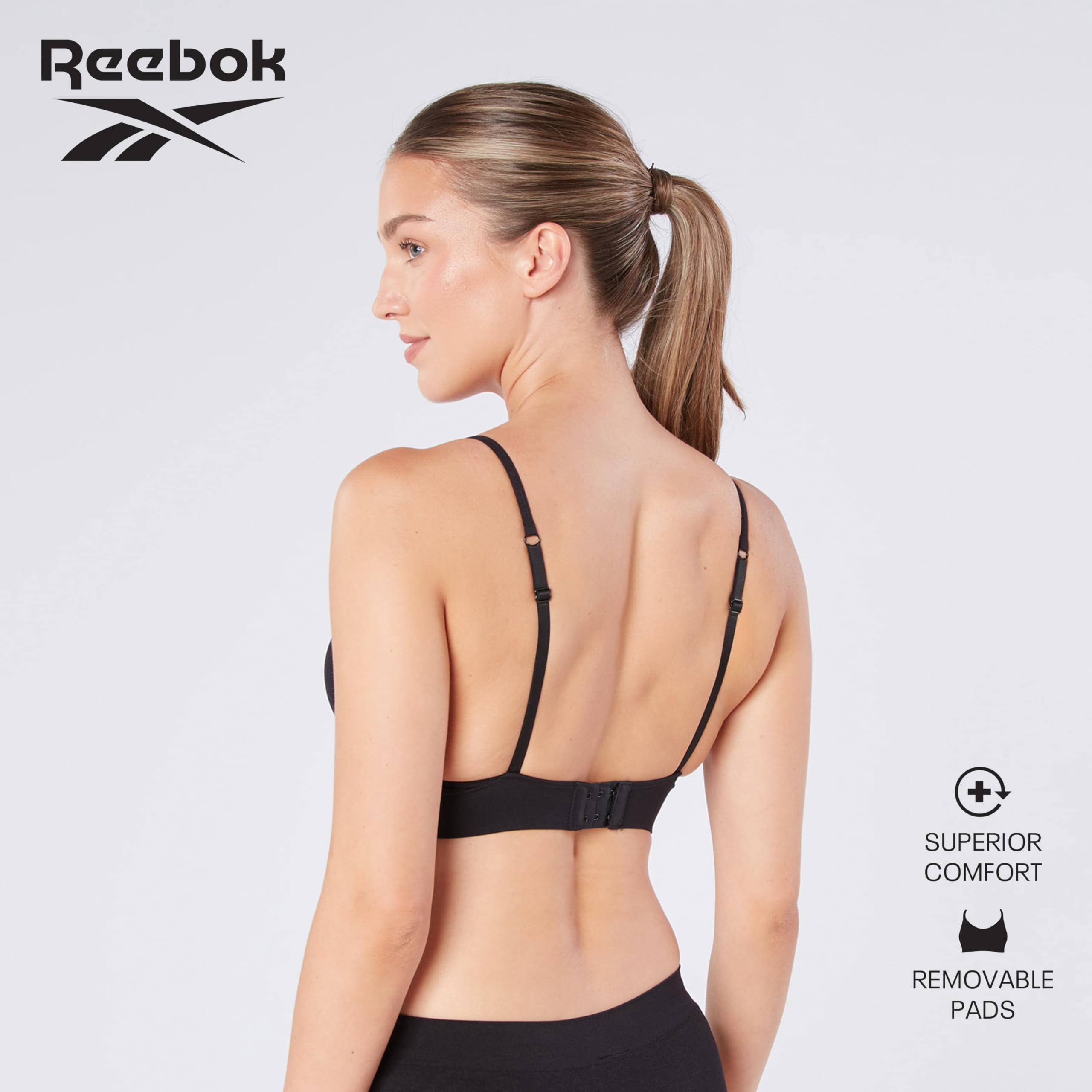 Reebok Justine Sujetador sin Costuras Mujer (Pack de 1)