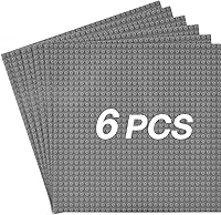 Vista 15 de Placas base clásicas para construcción de ladrillos 100% compatibles con las principales marcas de placas base de 10 x 10 pulgadas, paquete de 6