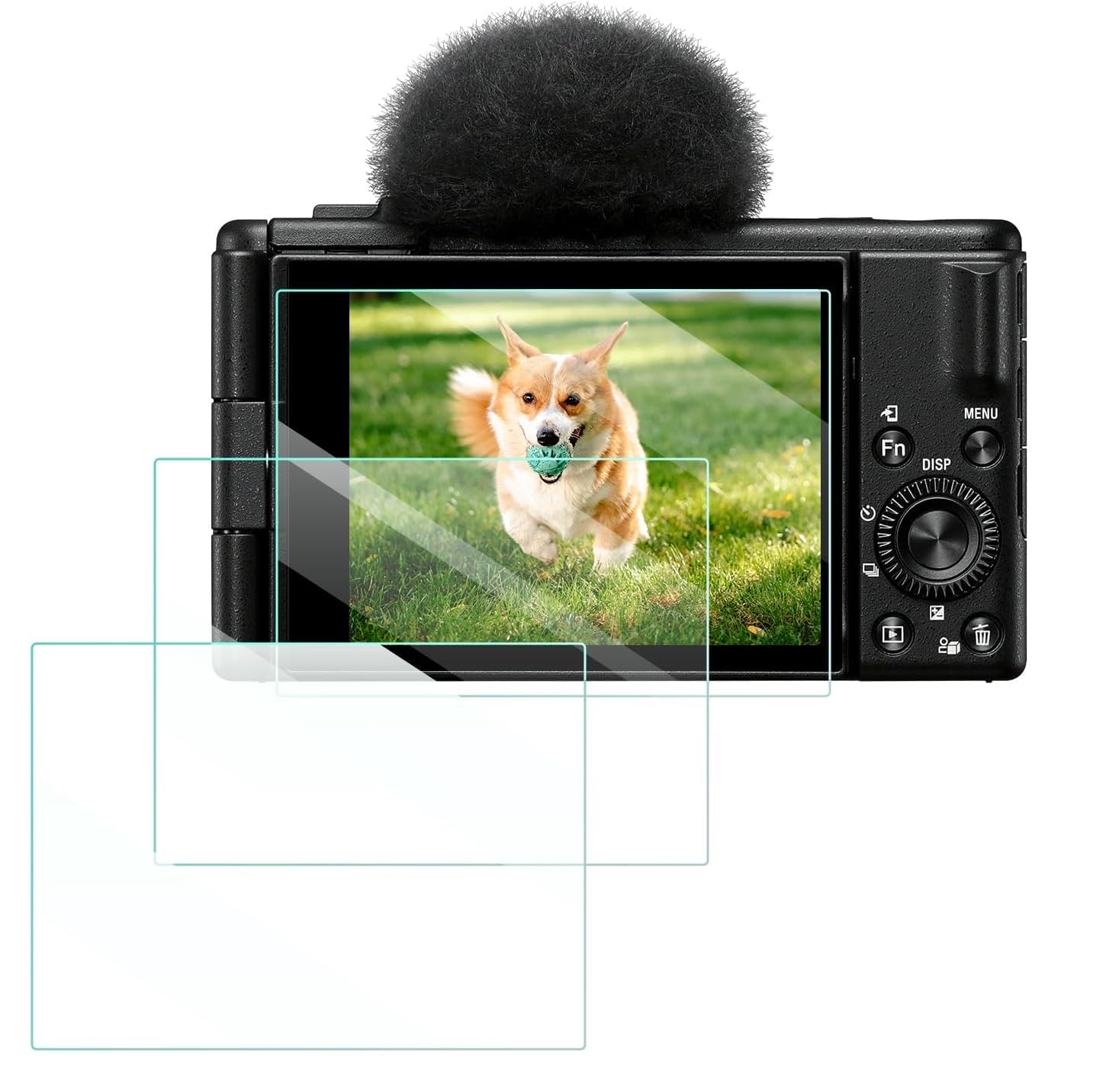 VERTUS® Premium Tempered Glass for Sony Digital Vlog Camera ZV 1 / Sony Alpha ZV-E10L, ZV-E10, ZVE10, Alpha ILCE-7M3 || Anti Scratch || Edge to Edge Protection || 9H Hardness Ultra HD (Pack of 2)-picture-30