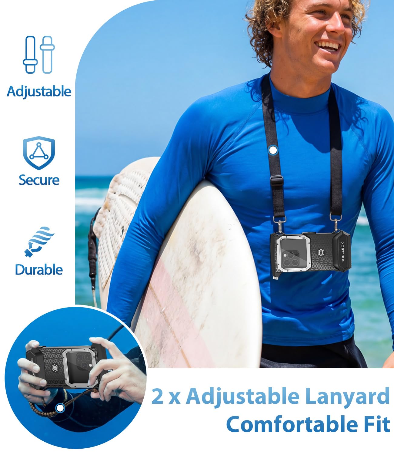 Funda impermeable IP68 para pantalla táctil subacuática – Funda profesional de buceo para iPhone, Samsung, Redmi, Xiaomi – Funda impermeable para teléfono móvil para buceo, esnórquel, foto y vídeo