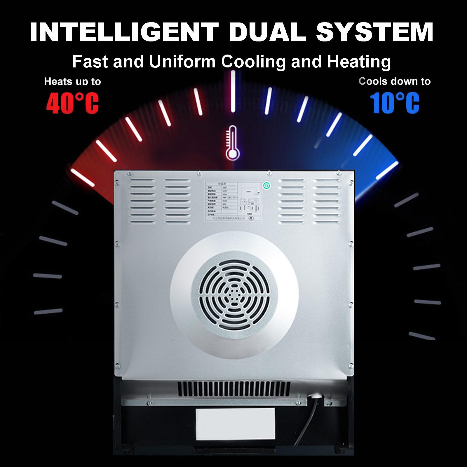Incubadora Automática De Reptiles Grande 23/33/49L | Refrigeración Y Calefacción 10-40℃ | Criadero Silencioso De Huevos De Reptiles Con Pantalla Digital Led Para Tortugas, Lagartos Y Serpientes,23L