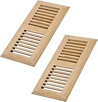 Vista 14 de Registro de piso de roble blanco de madera dura, cubierta de ventilación, 4 x 10 pulgadas, sin terminar Blanco (White Oak)