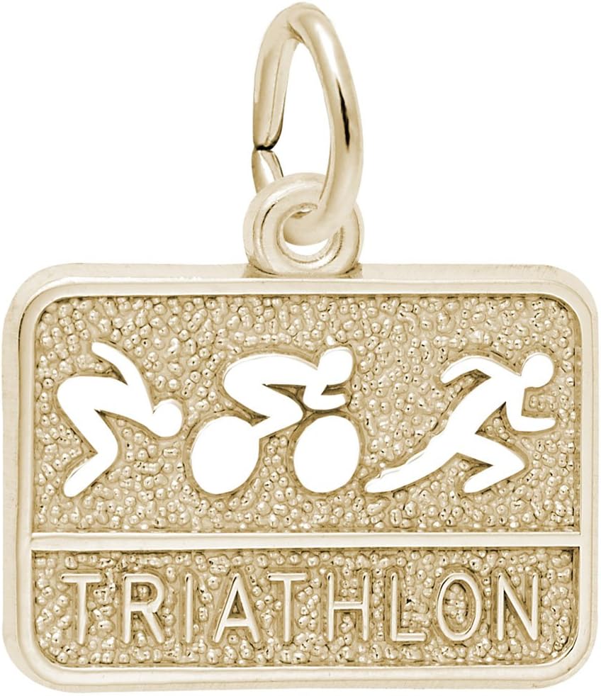 Triathlon Charm, Charms for Bracelets and Necklaces