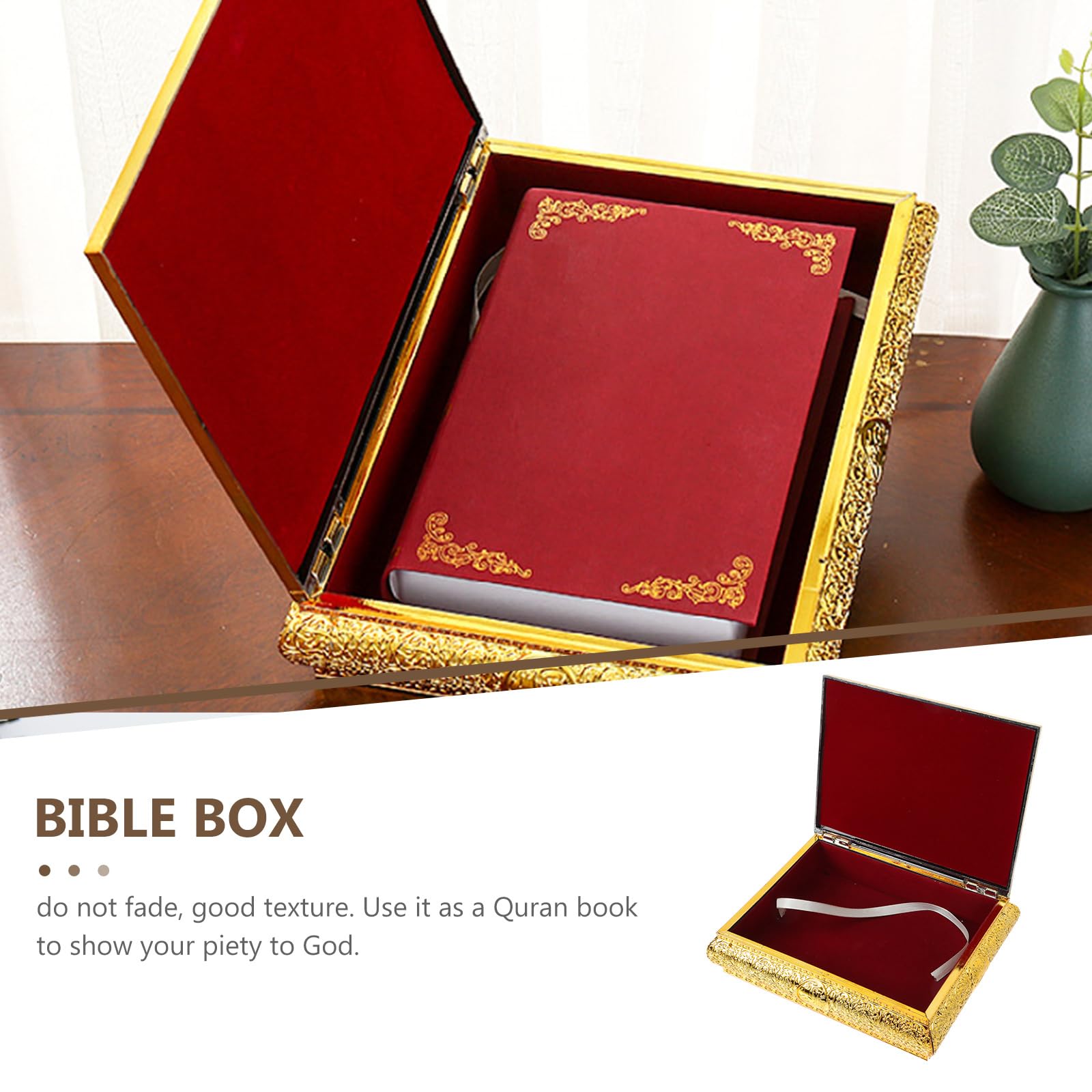 Religijne pudełko do przechowywania książek organizer do domu Biblia Koran i nie tylko