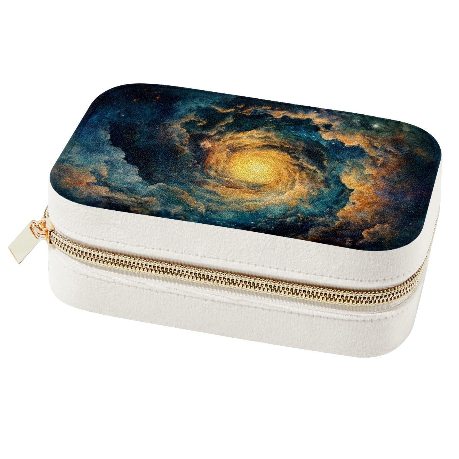 Boîte à bijoux portable de voyage, coffret de rangement bagues et colliers