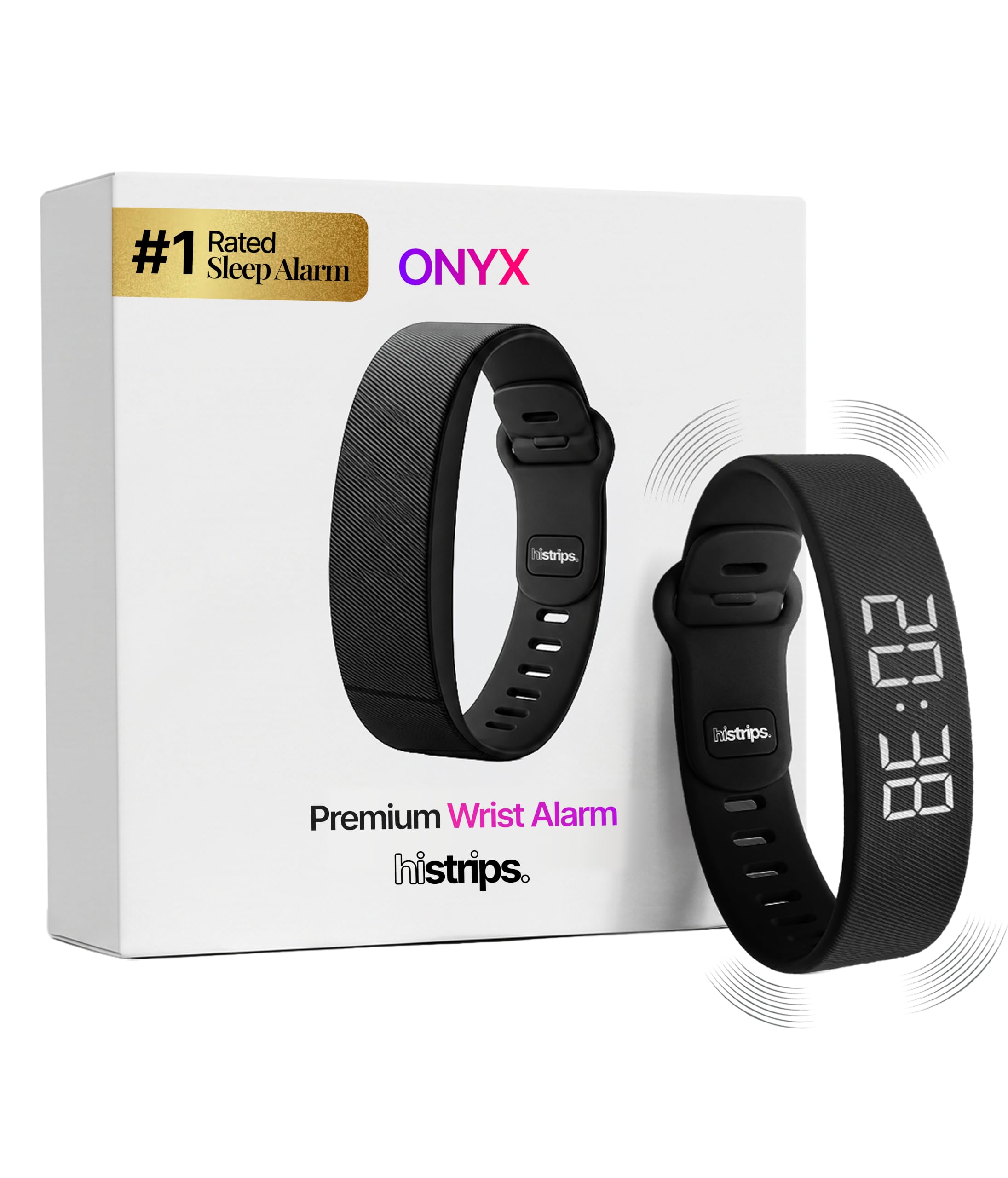 Onyx Vibration Alarm, Silent Wrist Wake Up Without Waking Partner