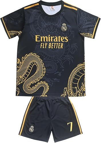 Miniatura 2 de Vini Jr. No #7 Madrid Special Dragon Edition 20232024 Vini Jr. - Juego de calcetines de fútbol para niños, tallas juveniles