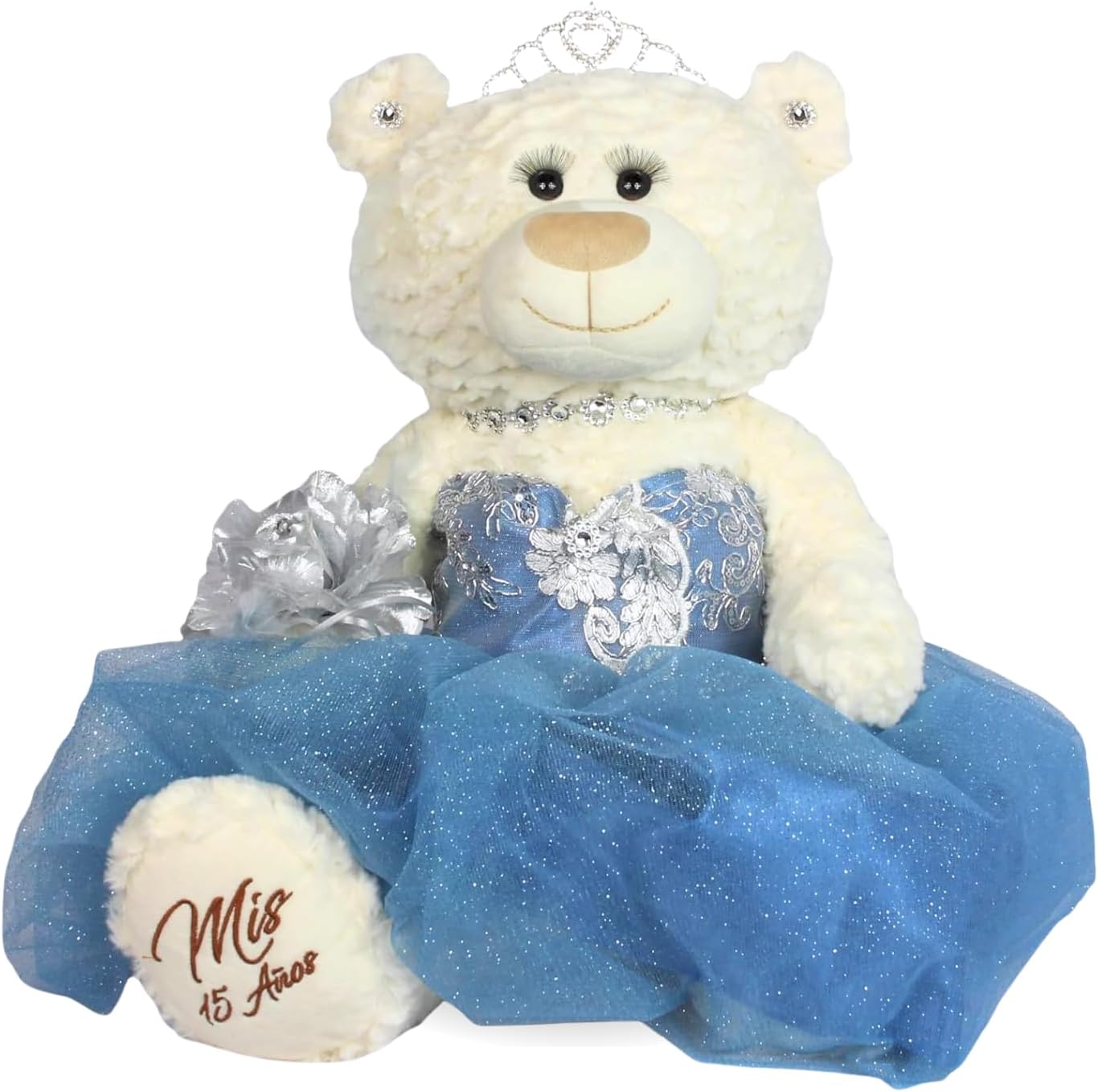 KINNEX COLLECTIONS SINCE 1997 20" Quince Anos Quinceanera Last Doll Teddy Bear with Dress (Centerpiece) ~ ARC16831 (Fushia)