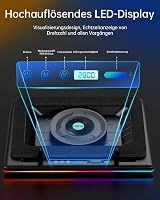 llano RGB Gaming Laptop Cooler 15-19 Hüvelykes Notebookhoz Turbó Ventilátorral és USB Hub-bal 6