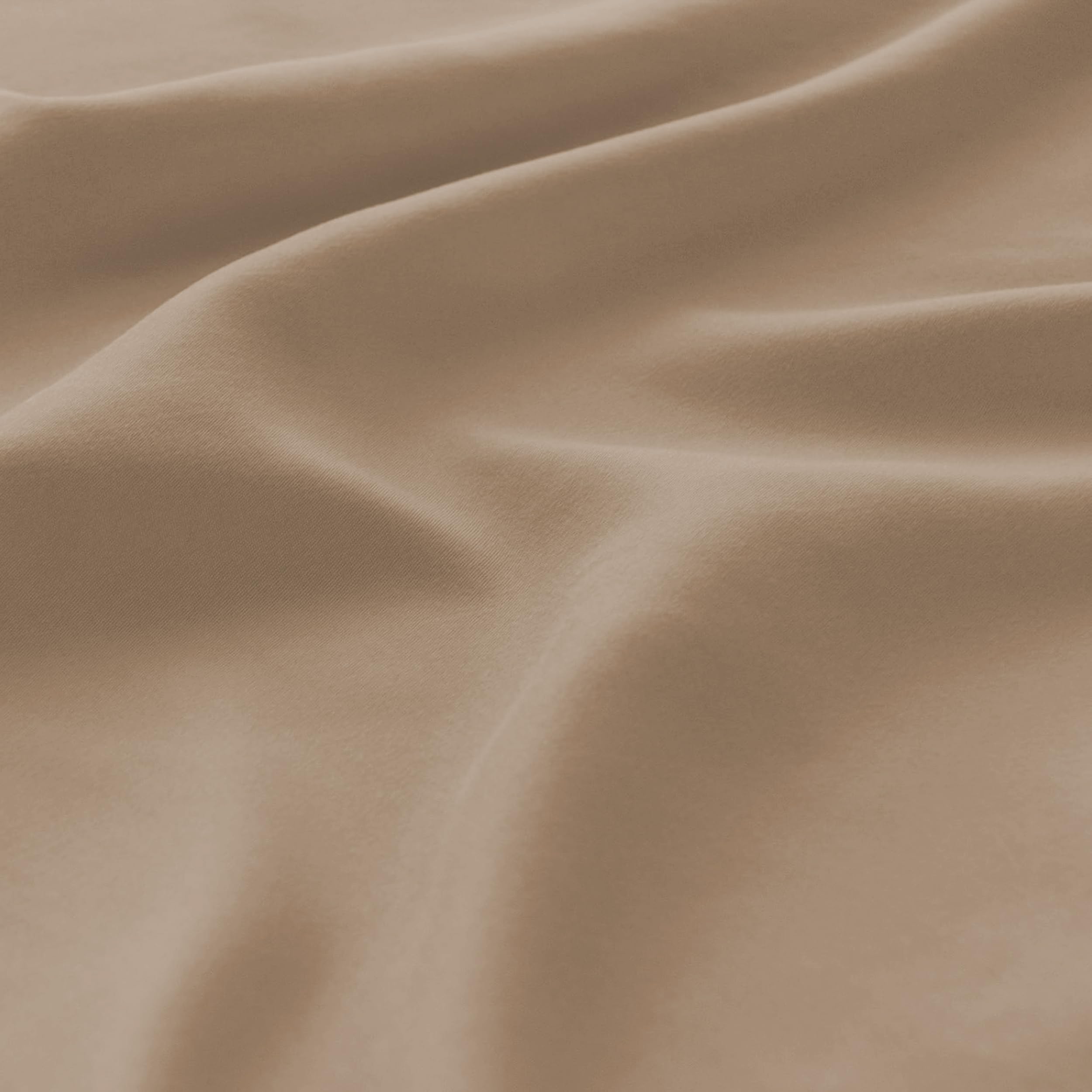 BQC Beige Fitted Sheet Double Size 135 x 200 cm, Deep Pocket 12 Inch (30cm) - Image 3