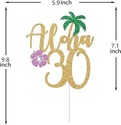 Miniatura 27 de Aloha 16 Cake Topper, Hawaiian 16th Birthday Decorations, Aloha Cake Decorations, Hello 16, Tropical Hawaiian Themed 16th Birthday Party Supplies