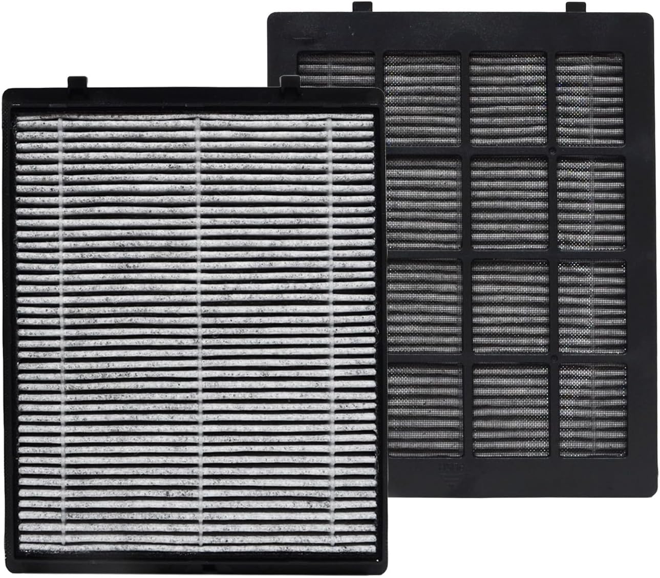 PUREBURG Replacement Filter Compatible with LUFTRUM C401 Car Air Purifier,2-Pack H13 True HEPA 3-Stage Filtration Activated Carbon 2-in-1