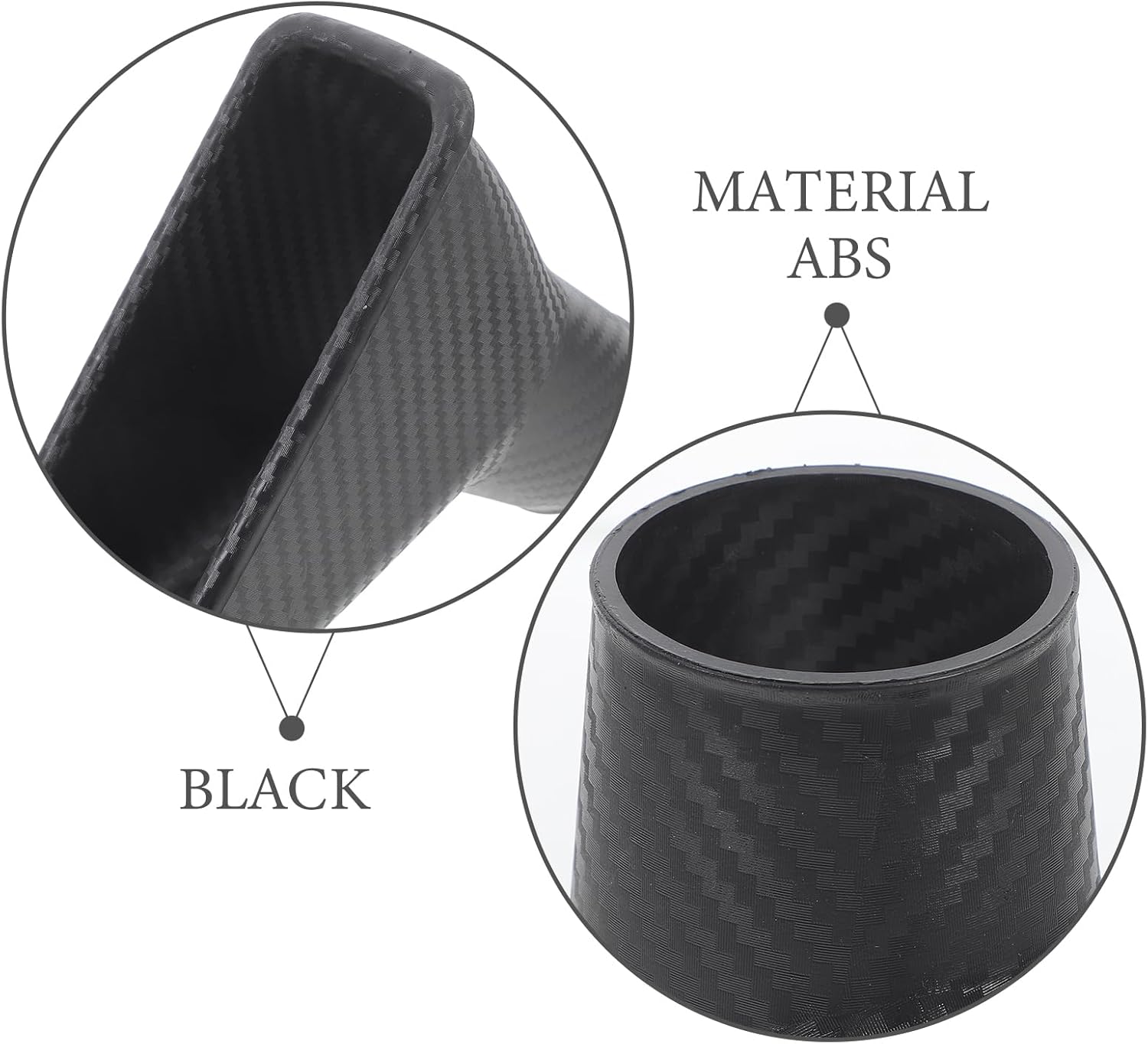 Mikinona Car Air Intake Duct Front Bumper Air Vent Cover Trim 6.65X4.25X4.96In Lightweight Duct Intake for Improved Engine Airflow Easy Installation Compatible with Most Car Models