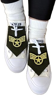 Military Shoe Clips | Army Iron On Patch | Soldier Shoes Kilty | Custom Veteran Shoes with Embroidery Patch | Military Roffs
