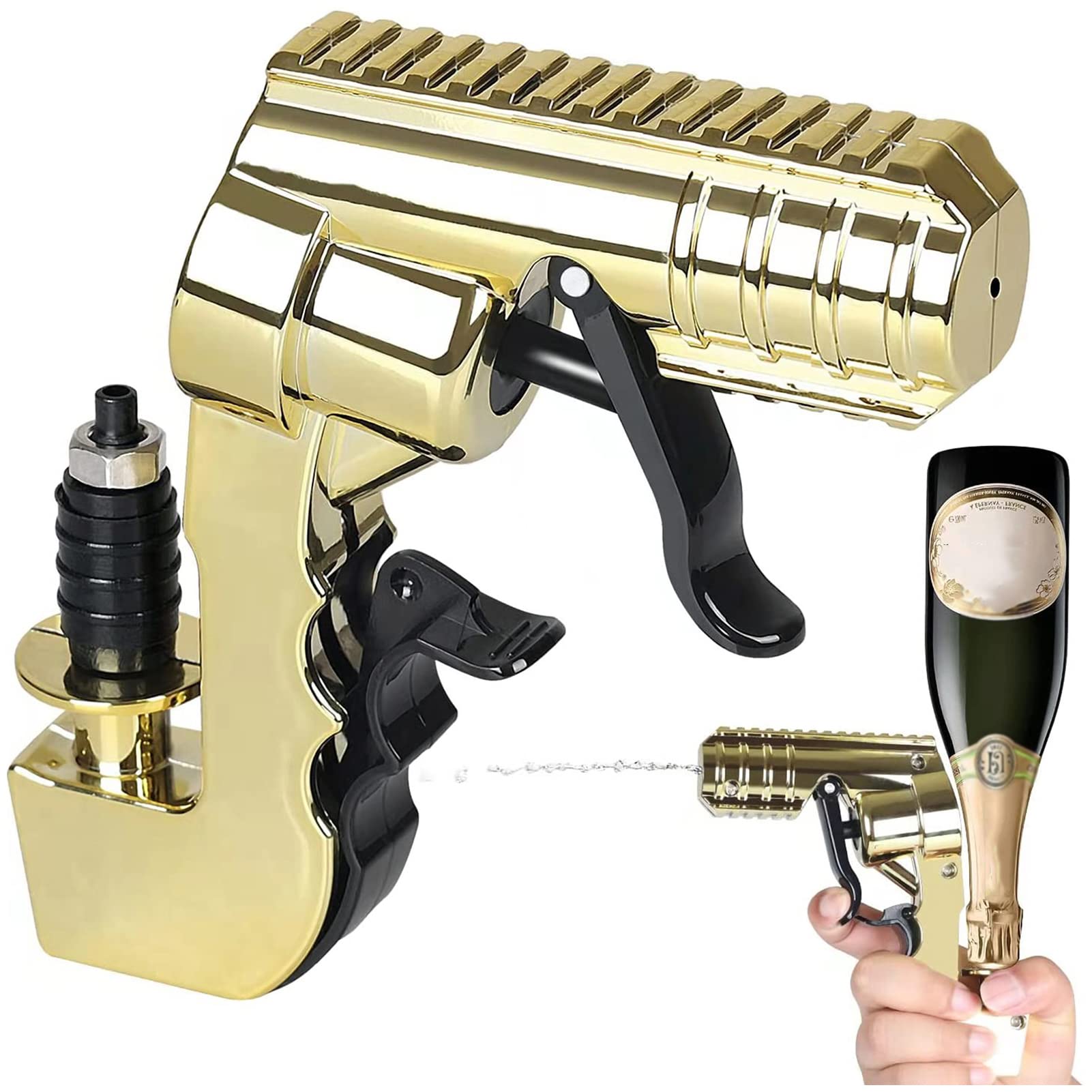 CHAMPAGNE GUN シャンパンガン Amazon.com | Fancy Supplies Champagne Gun (Gold, Aluminum