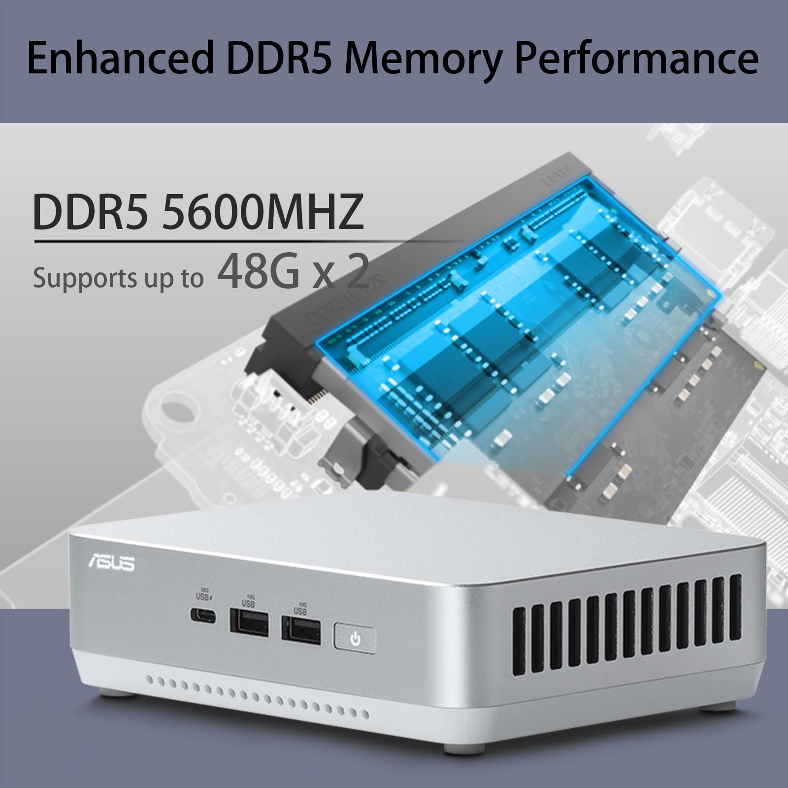 Cutesliving NUC 14 Pro+ Mini PC compatible con procesador Core Ultra 5 125H de 14 núcleos, gráficos ARC de 14ª generación, pantalla cuádruple 4K, Thunderbolt 4, oficina, creatividad y juegos (barebone