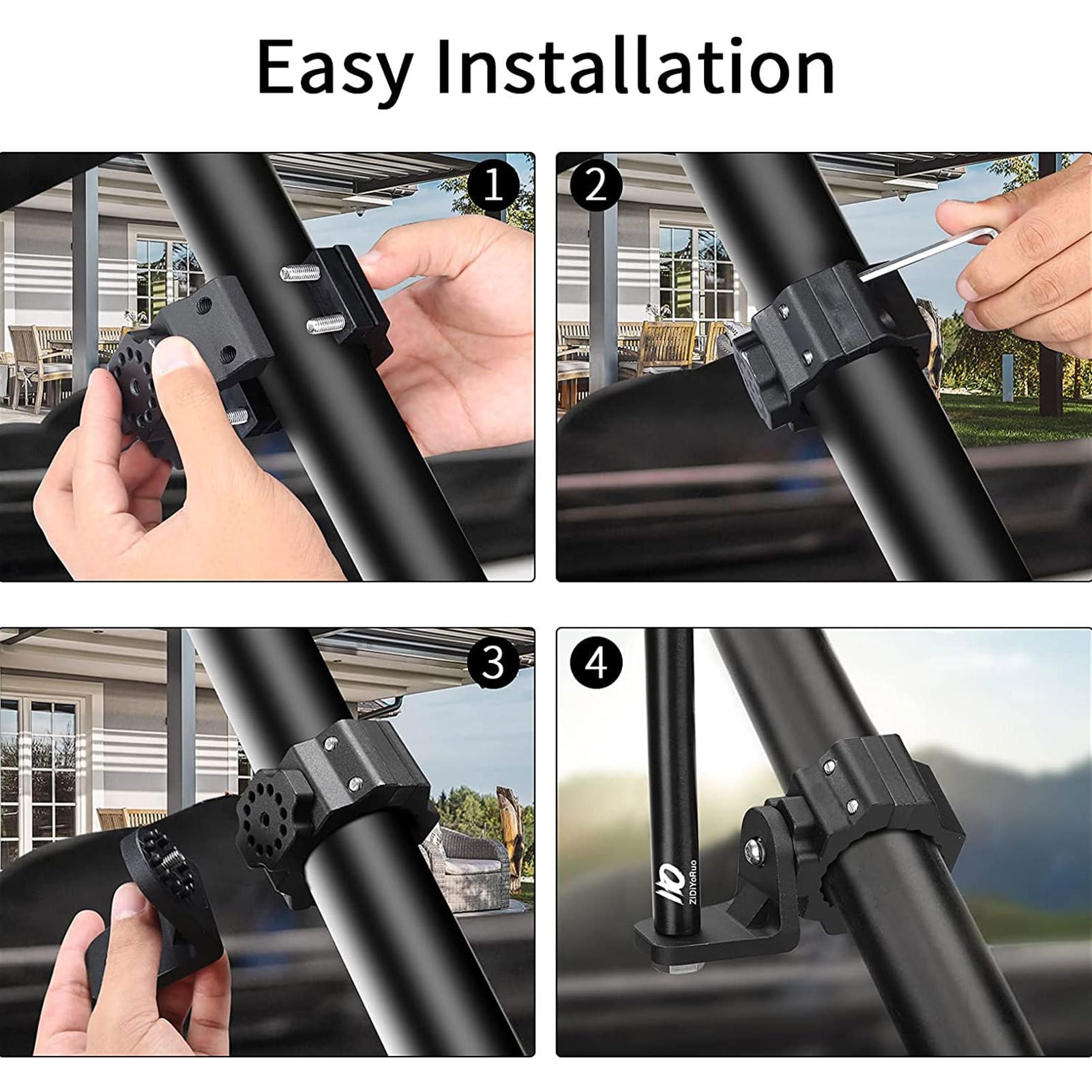 Support De Lumière De Fouet UTV, Support De Drapeau Cote DIvoire