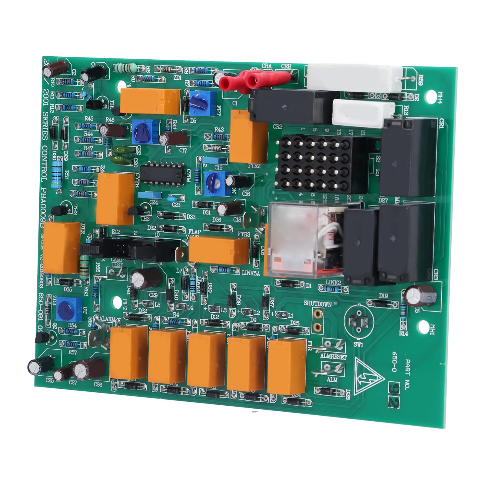 Hyuduo Płyta Sterująca Siłownika, moduł Interfejsu Silnika 24 V ze Wskaźnikami LED dla Generatora AVR 650092 Zamienna Płytka Drukowana i Bezproblemowa Instalacja