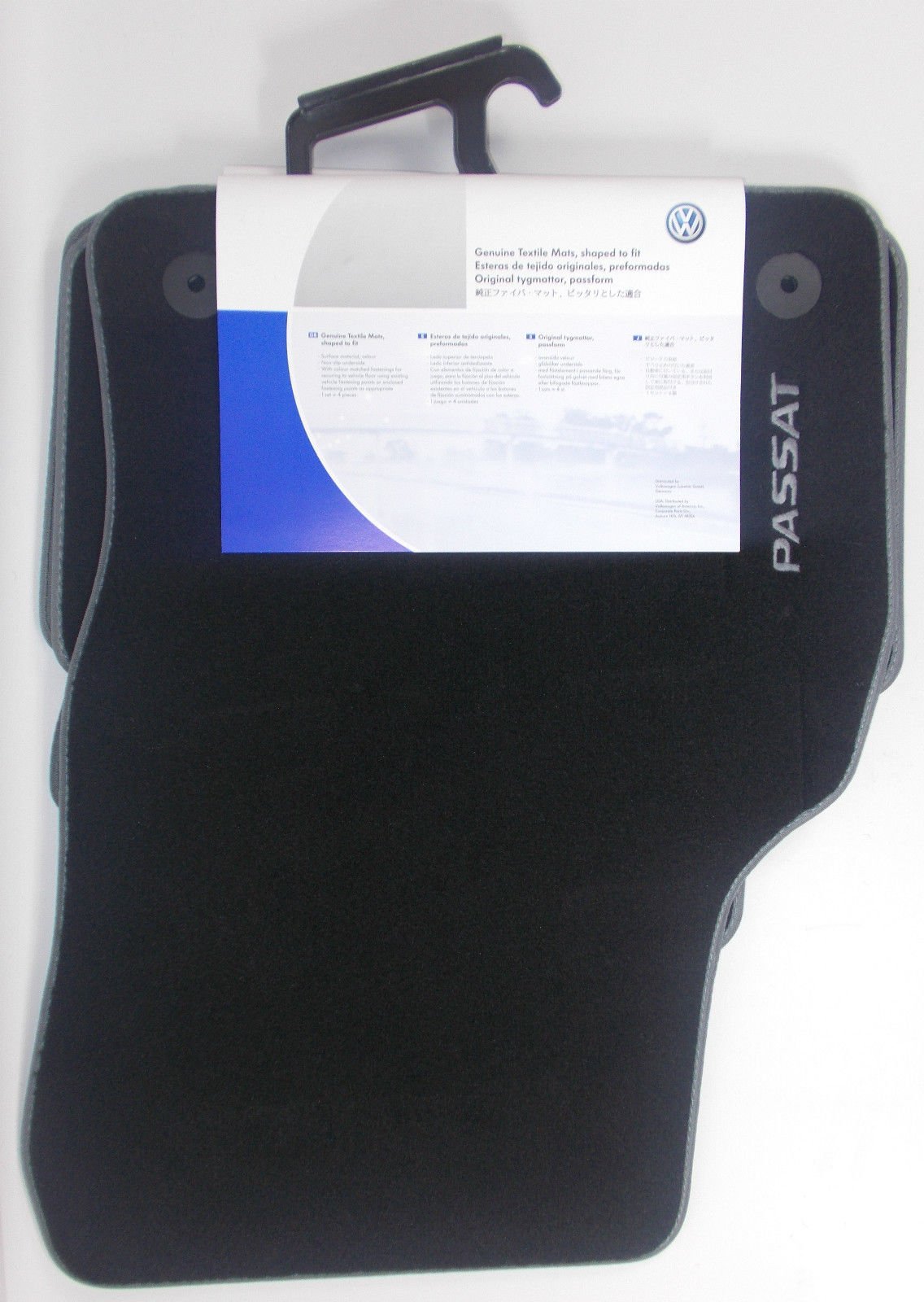 Buy VW GENUINE PASSAT B8 3G FRONT + REAR LUXURY VELOUR BLACK CARPET