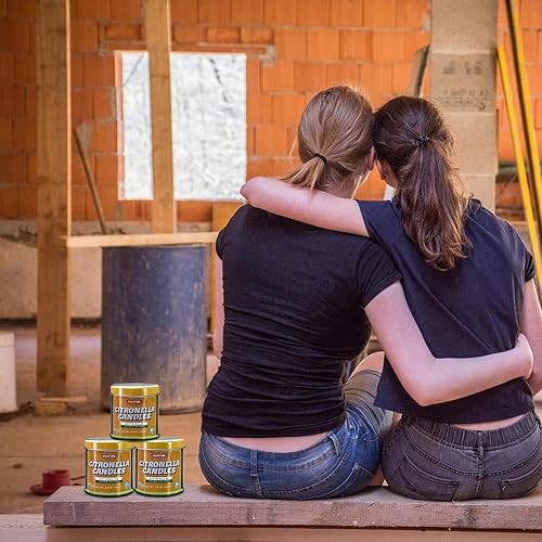 Miniatura 4 de Velas de citronela 9 unidades, velas en tarro de 3 onzas, velas perfumadas para interiores y exteriores, hechas con aceite de citronela natural y