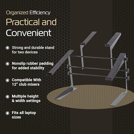 Headliner Covina DJ Controller Stand (HL20003), Rubber