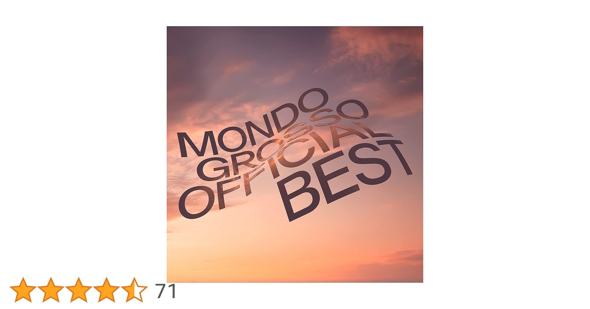 Amazon.co.jp: MONDO GROSSO OFFICIAL BEST(CD2枚組): ミュージック