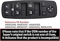 Vista 2 de 8 pines + 13 pines requiere comprobación. Interruptor de ventana eléctrico para Jeep Liberty y Dodge Nitro 2008-2012, Dodge Journey 2009-2010