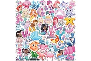 Cute Little Mermaid Stickers for Kids Girls