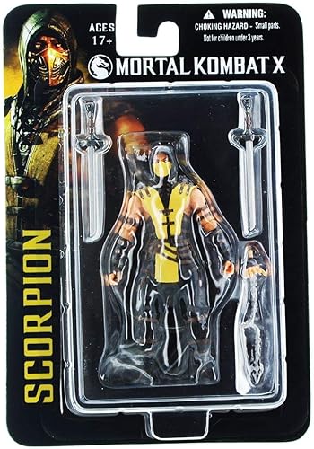 Figura de acción Mezco Mortal Kombat X Scorpion de 4 pulgadas