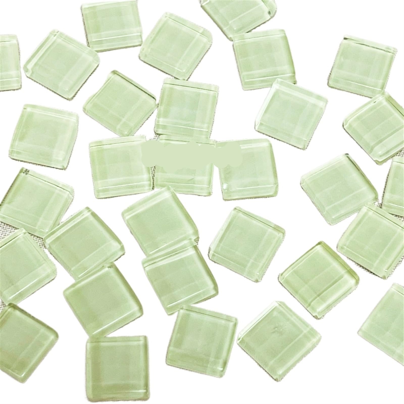 Ceramics Mosaic Tiles 50 Pcs Multicolor Glass 1cm x(Apricot)