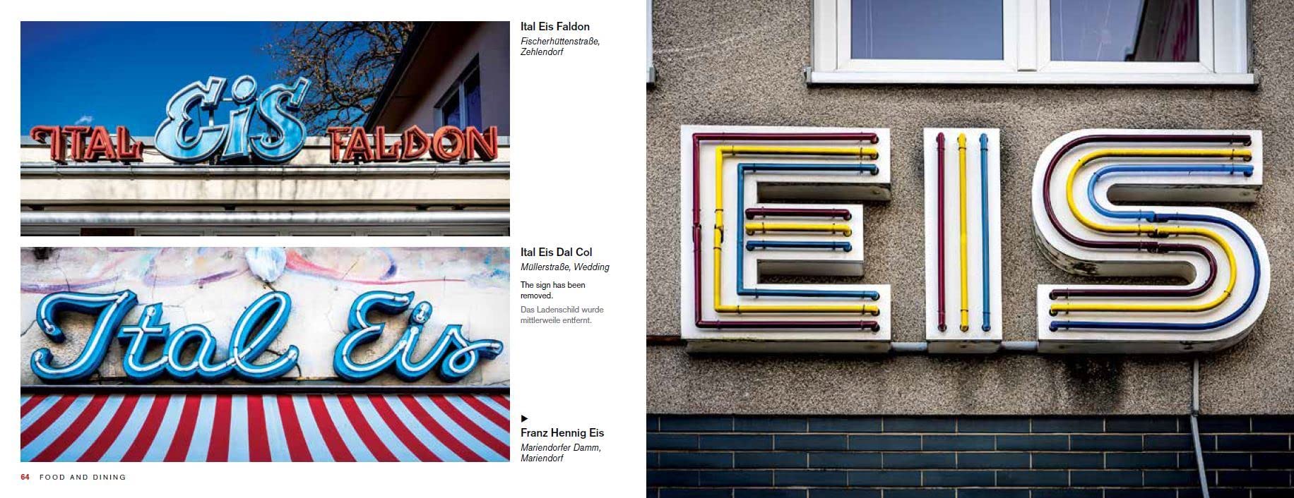 Berlin Typography /anglais: Ein visueller Streifzug durch die Stadt / A Visual Stroll Through the City. - [Straßenschilder, Ladenschilder & Schriftzüge]