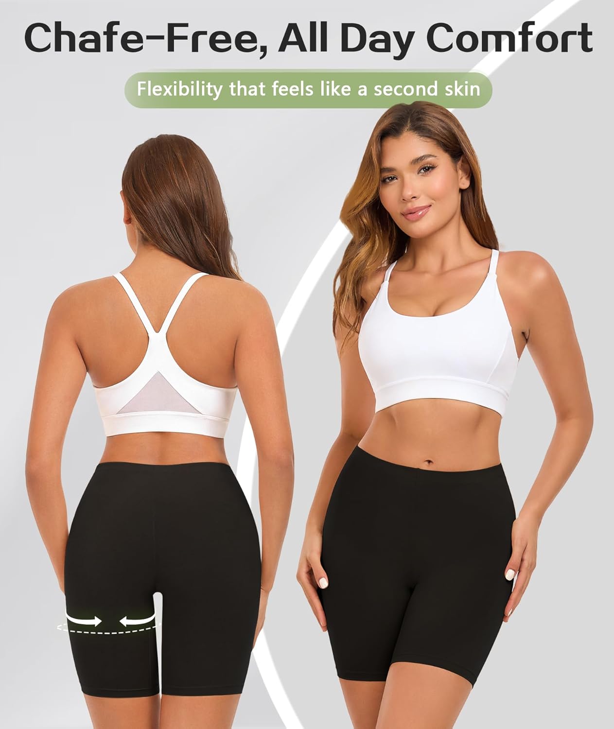 4 Pack Cotton Boy Shorts Underwear for Women Anti Chafing Shorts for Under Dresses Soft Boxers Panties - Image 2