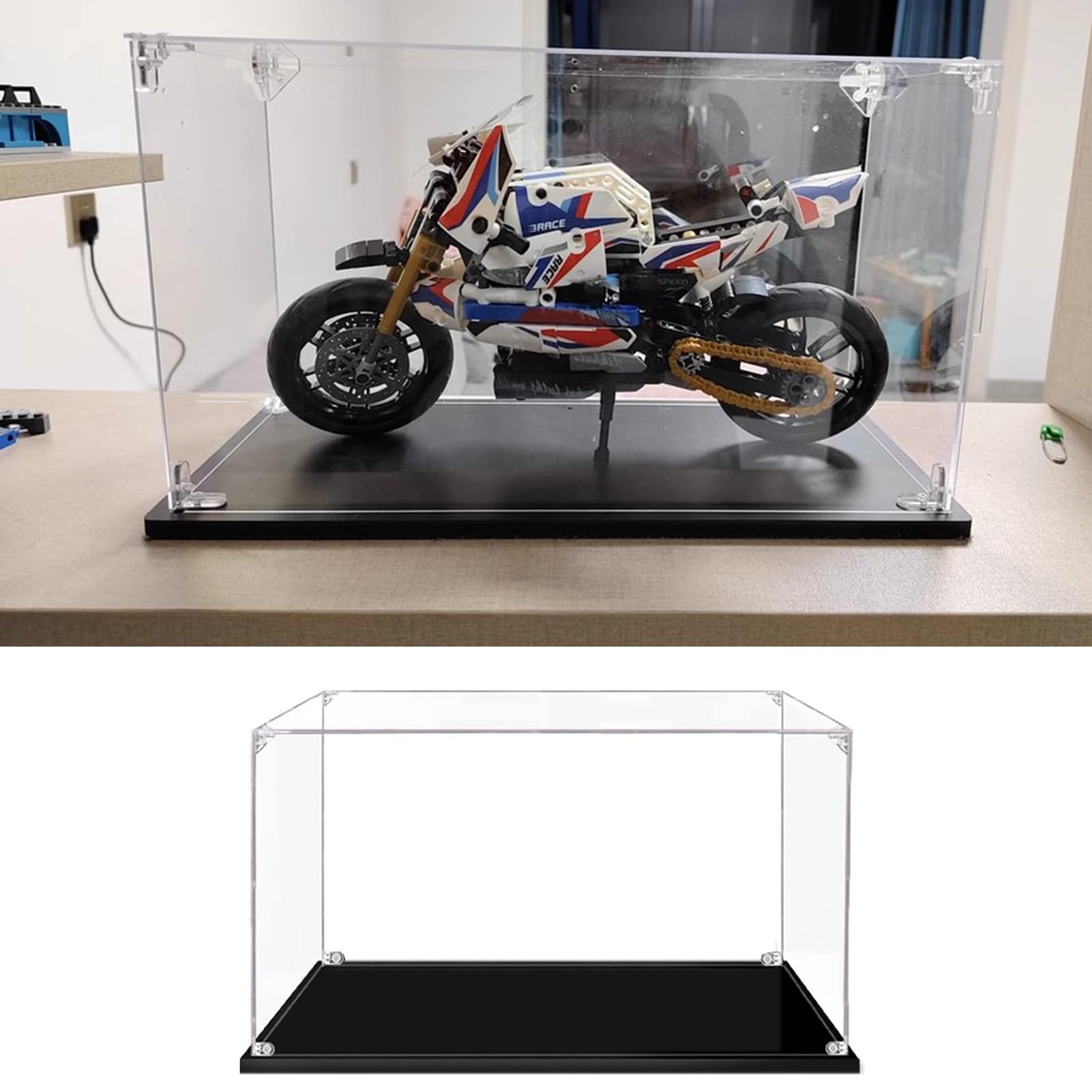 15-60 Cm Długości Model Samochodu Przezroczysta Gablota, Akrylowe Pudełko do Przechowywania/Plastikowa Gablota, Pyłoszczelne Pudełko Ochronne na Zabawki, Modele Kolekcjonerskie(50x25x30cm(20"x10"x12"